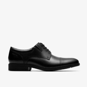 Scarpe Oxford da uomo Steadwell Cap in pelle nera Scarpe Oxford da uomo Steadwell Cap in pelle nera