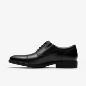 Scarpe Oxford da uomo Steadwell Cap in pelle nera Scarpe Oxford da uomo Steadwell Cap in pelle nera