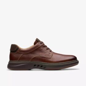 Scarpe Oxford da uomo Un Briley Pace in pelle marrone chiaro | Clark’s