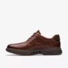 Scarpe Oxford da uomo Un Briley Pace in pelle marrone chiaro | Clark’s