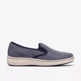 Scarpe slip-on da donna Breeze Sky Zoe in tela blu navy