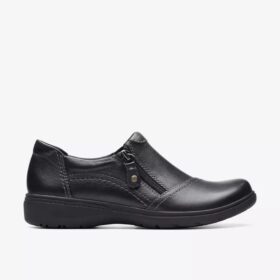 Scarpe slip-on da donna Carleigh Ray in pelle nera