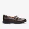 Scarpe slip-on da donna Certina Ease in pelle marrone scuro Scarpe slip-on da donna Certina Ease in pelle marrone scuro