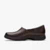 Scarpe slip-on da donna Certina Ease in pelle marrone scuro Scarpe slip-on da donna Certina Ease in pelle marrone scuro