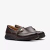 Scarpe slip-on da donna Certina Ease in pelle marrone scuro Scarpe slip-on da donna Certina Ease in pelle marrone scuro