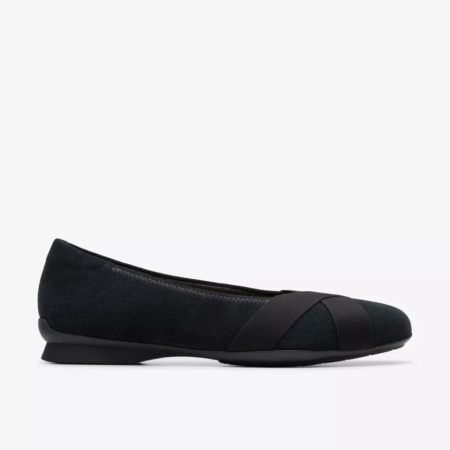 Scarpe slip-on da donna Jazmynn Gem in pelle scamosciata nera Scarpe slip-on da donna Jazmynn Gem in pelle scamosciata nera