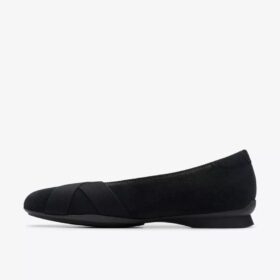 Scarpe slip-on da donna Jazmynn Gem in pelle scamosciata nera