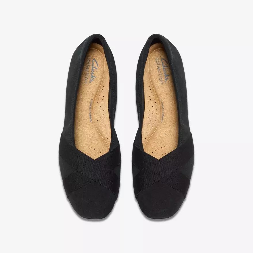 Scarpe slip-on da donna Jazmynn Gem in pelle scamosciata nera Scarpe slip-on da donna Jazmynn Gem in pelle scamosciata nera