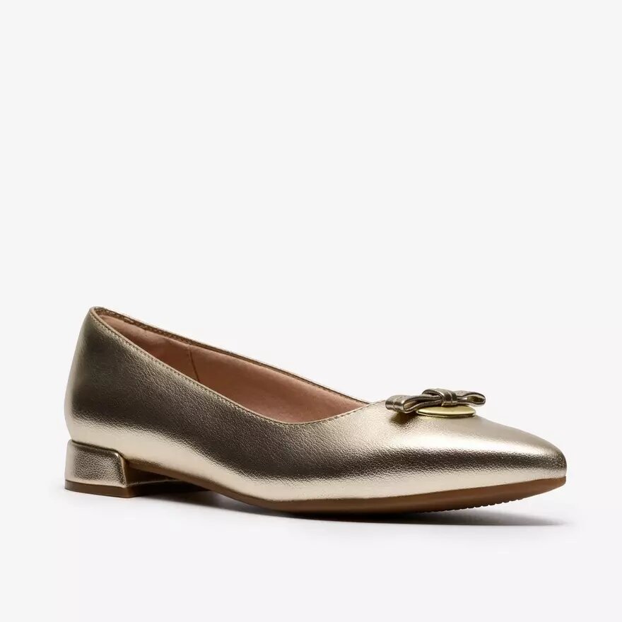 Scarpe slip-on da donna Natalyn Trim in oro metallizzato | Clark Scarpe slip-on da donna Natalyn Trim in oro metallizzato | Clark