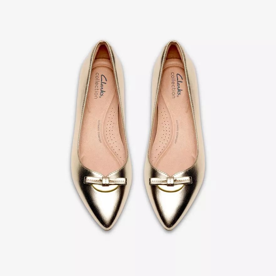 Scarpe slip-on da donna Natalyn Trim in oro metallizzato | Clark Scarpe slip-on da donna Natalyn Trim in oro metallizzato | Clark