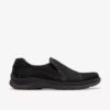 Scarpe slip-on da donna Orlene in pelle nera Scarpe slip-on da donna Orlene in pelle nera