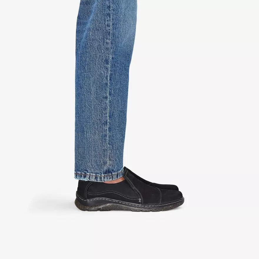 Scarpe slip-on da donna Orlene in pelle nera Scarpe slip-on da donna Orlene in pelle nera