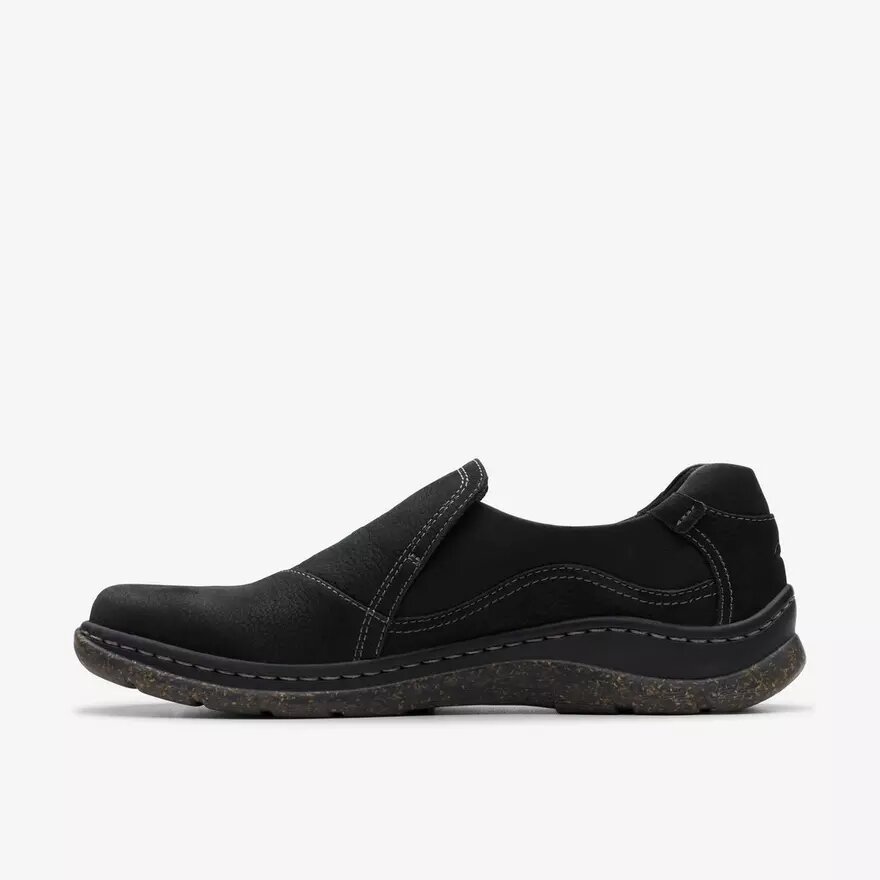 Scarpe slip-on da donna Orlene in pelle nera Scarpe slip-on da donna Orlene in pelle nera