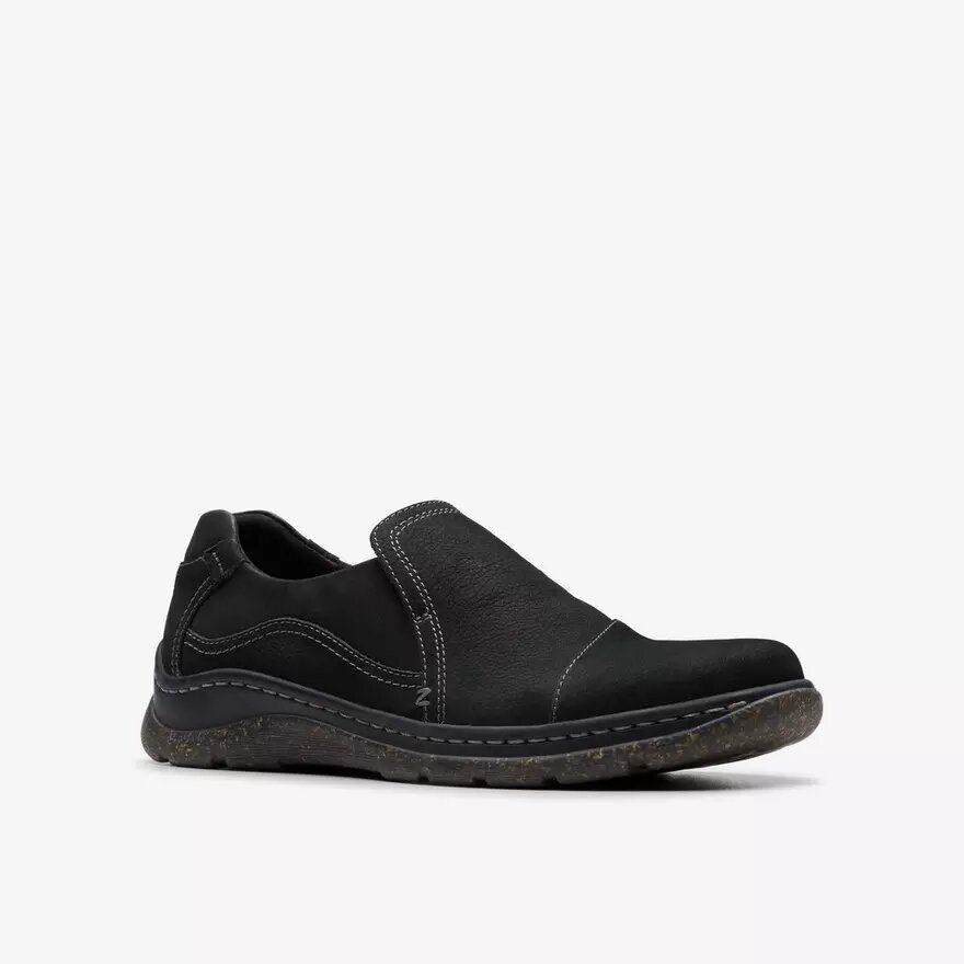 Scarpe slip-on da donna Orlene in pelle nera Scarpe slip-on da donna Orlene in pelle nera