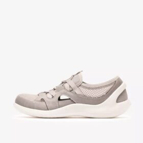 Scarpe slip-on da donna Solevana Step grigio chiaro
