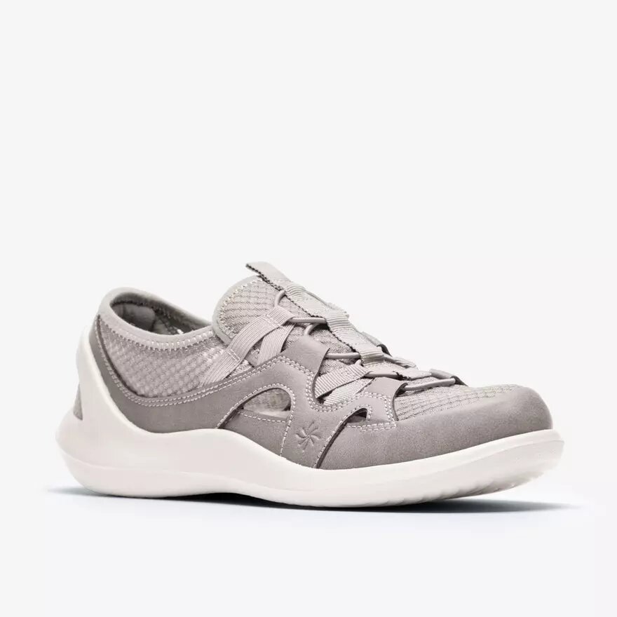 Scarpe slip-on da donna Solevana Step grigio chiaro Scarpe slip-on da donna Solevana Step grigio chiaro