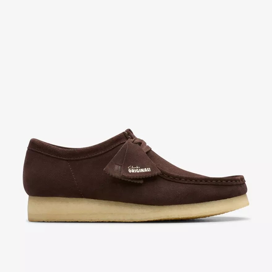 Scarpe Wallabee™ da uomo in pelle scamosciata marrone scuro Scarpe Wallabee™ da uomo in pelle scamosciata marrone scuro
