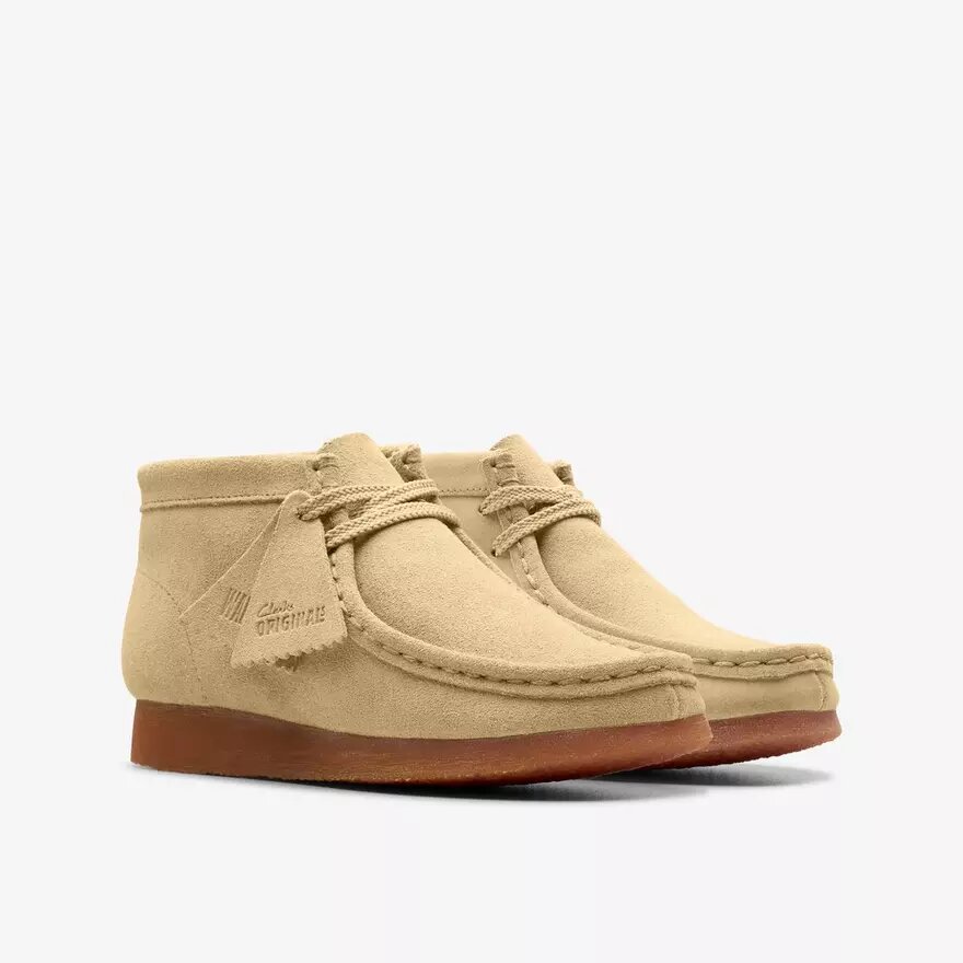 Scarpe Wallabee™ per bambini in pelle scamosciata color acero scuro Scarpe Wallabee™ per bambini in pelle scamosciata color acero scuro
