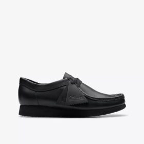 Scarpe Wallabee™ per bambini più grandi in pelle nera