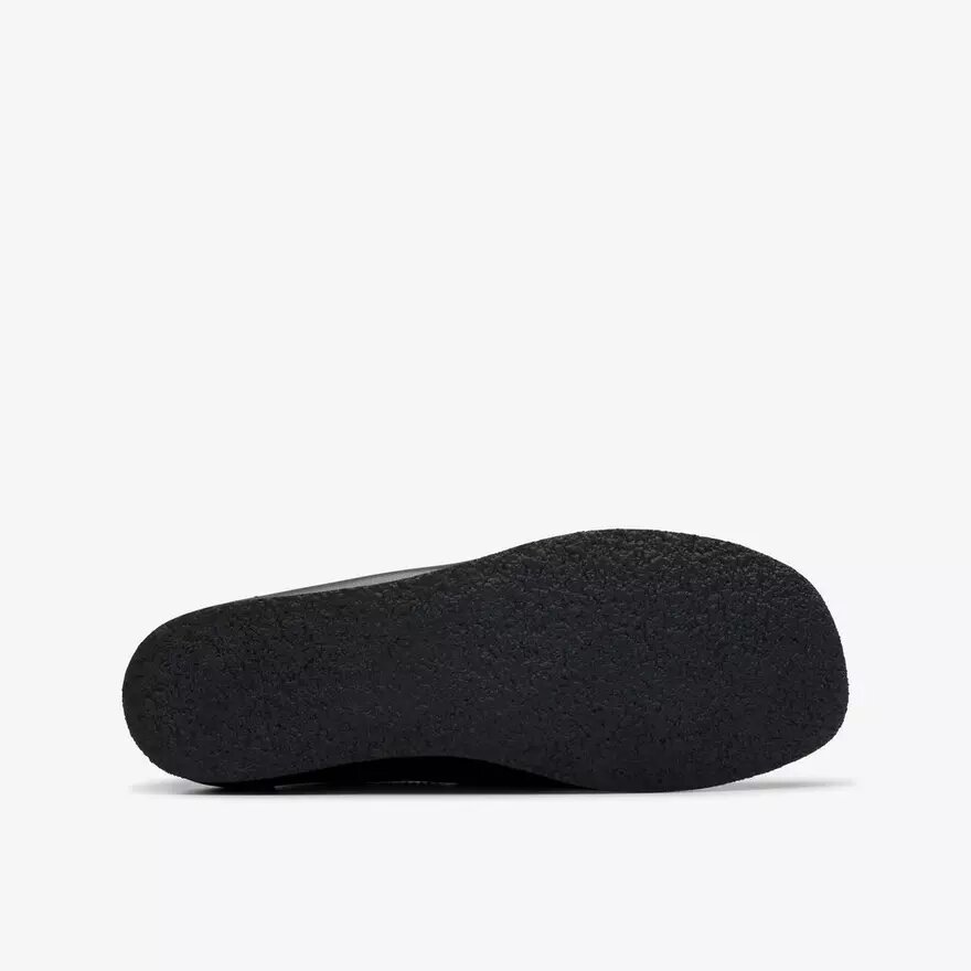 Scarpe Wallabee™ per bambini più grandi in pelle nera Scarpe Wallabee™ per bambini più grandi in pelle nera