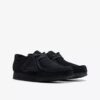 Scarpe Wallabee per bambini più grandi in pelle scamosciata nera Scarpe Wallabee per bambini più grandi in pelle scamosciata nera