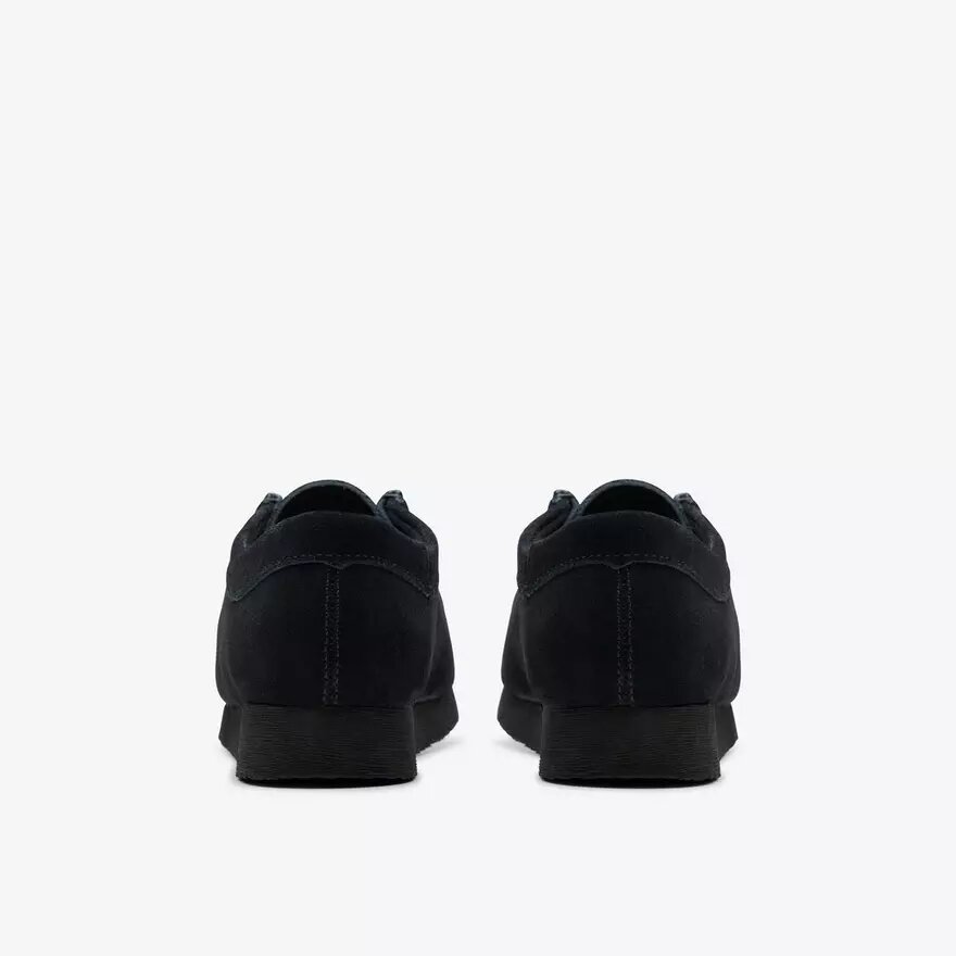 Scarpe Wallabee per bambini più grandi in pelle scamosciata nera Scarpe Wallabee per bambini più grandi in pelle scamosciata nera