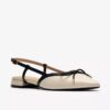 Sensa15 Bow da donna in pelle color crema con Slingback Sensa15 Bow da donna in pelle color crema con Slingback