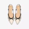 Sensa15 Bow da donna in pelle color crema con Slingback Sensa15 Bow da donna in pelle color crema con Slingback