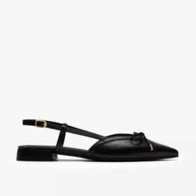 Sensa15 Bow da donna in pelle nera Nessuna US