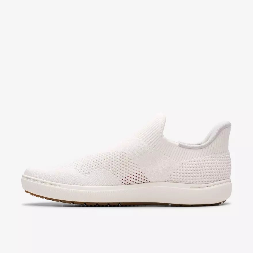 Slip-on da donna Nalle Step in maglia bianca Slip-on da donna Nalle Step in maglia bianca