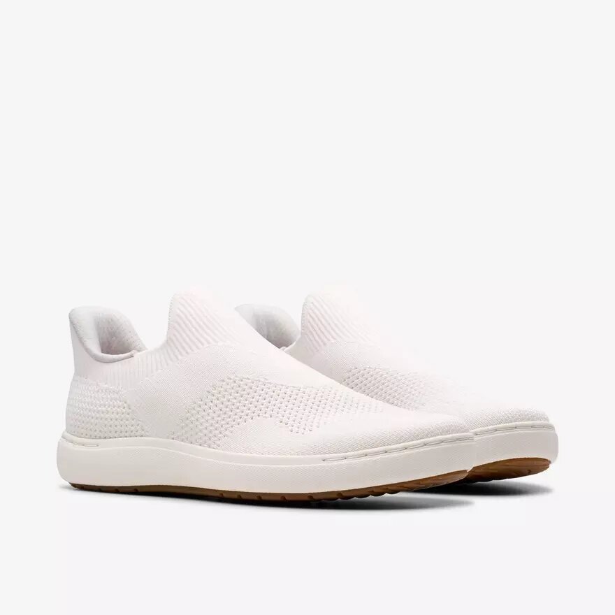 Slip-on da donna Nalle Step in maglia bianca Slip-on da donna Nalle Step in maglia bianca