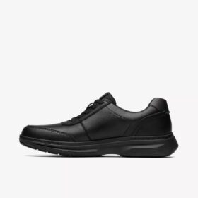Sneaker da uomo Craftwell Lace in pelle nera | clarks