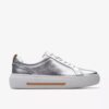 Sneakers da donna Hollyhock Walk in pelle argentata