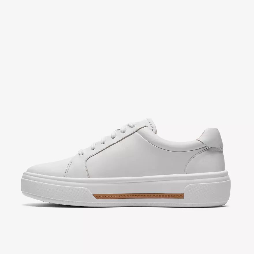 Sneakers da donna Hollyrose Zip in pelle bianca Sneakers da donna Hollyrose Zip in pelle bianca