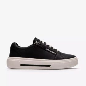 Sneakers da donna Hollyrose Zip in pelle nera Sneakers da donna Hollyrose Zip in pelle nera