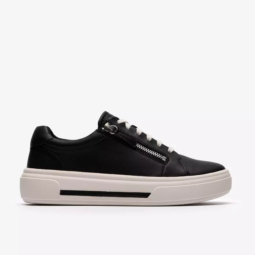 Sneakers da donna Hollyrose Zip in pelle nera Sneakers da donna Hollyrose Zip in pelle nera