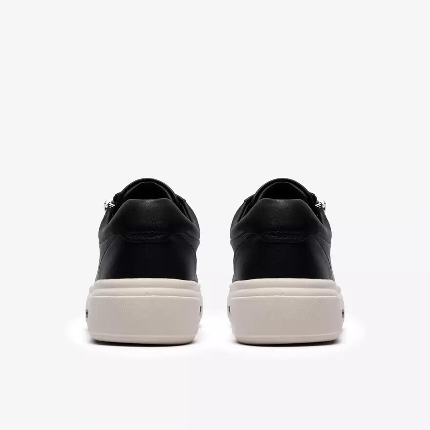 Sneakers da donna Hollyrose Zip in pelle nera Sneakers da donna Hollyrose Zip in pelle nera