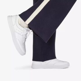 Sneakers da donna Makea Court in pelle bianca