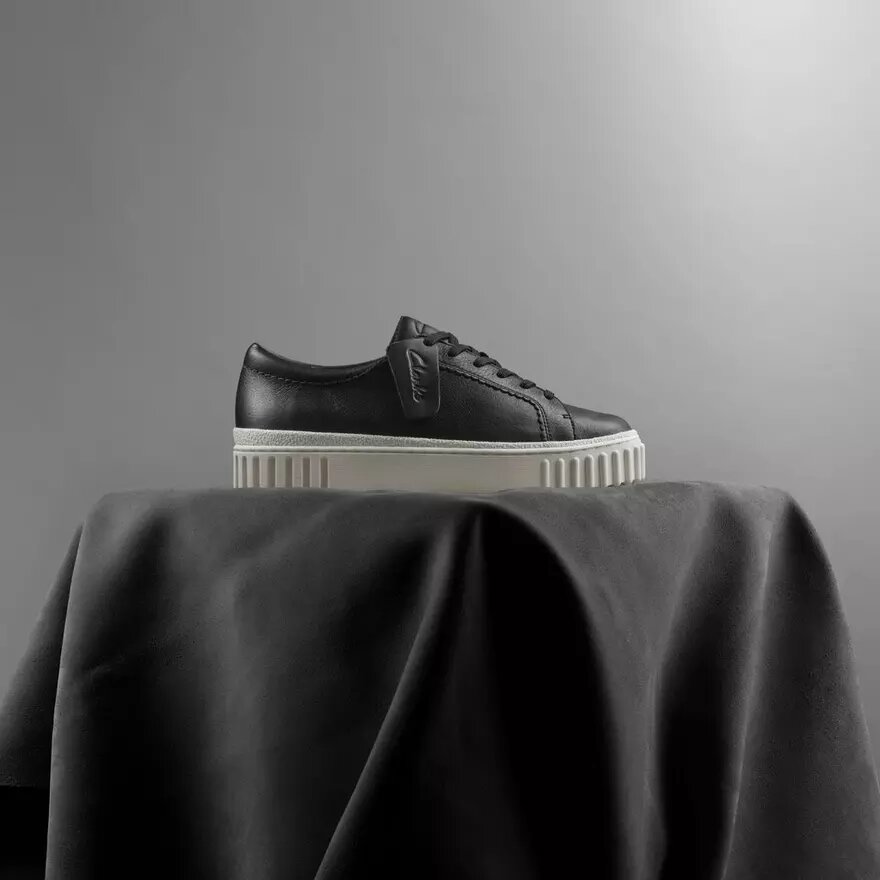 Sneakers da donna Mayhill Walk in pelle nera Sneakers da donna Mayhill Walk in pelle nera