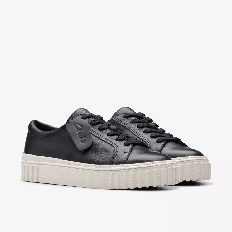 Sneakers da donna Mayhill Walk in pelle nera Sneakers da donna Mayhill Walk in pelle nera