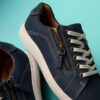 Sneakers da donna Nalle Lace in nabuk blu navy Sneakers da donna Nalle Lace in nabuk blu navy