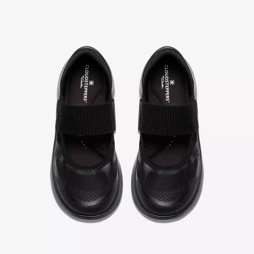 Sneakers da donna Solevana con cinturino, colore nero Sneakers da donna Solevana con cinturino, colore nero