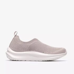 Sneakers da donna Solevana in maglia grigio chiaro Sneakers da donna Solevana in maglia grigio chiaro