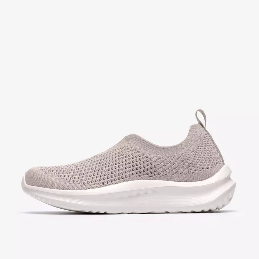 Sneakers da donna Solevana in maglia grigio chiaro Sneakers da donna Solevana in maglia grigio chiaro