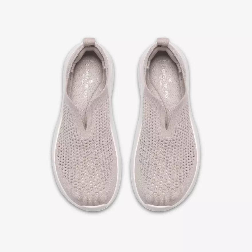 Sneakers da donna Solevana in maglia grigio chiaro Sneakers da donna Solevana in maglia grigio chiaro