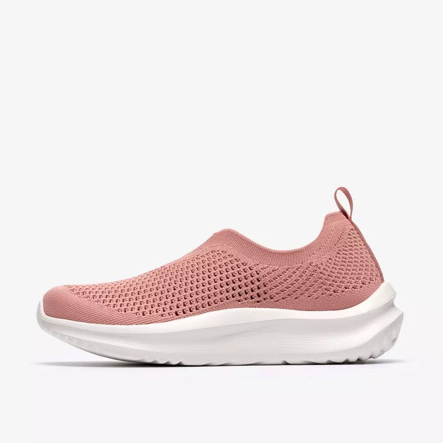 Sneakers da donna Solevana in maglia rosa polveroso Sneakers da donna Solevana in maglia rosa polveroso