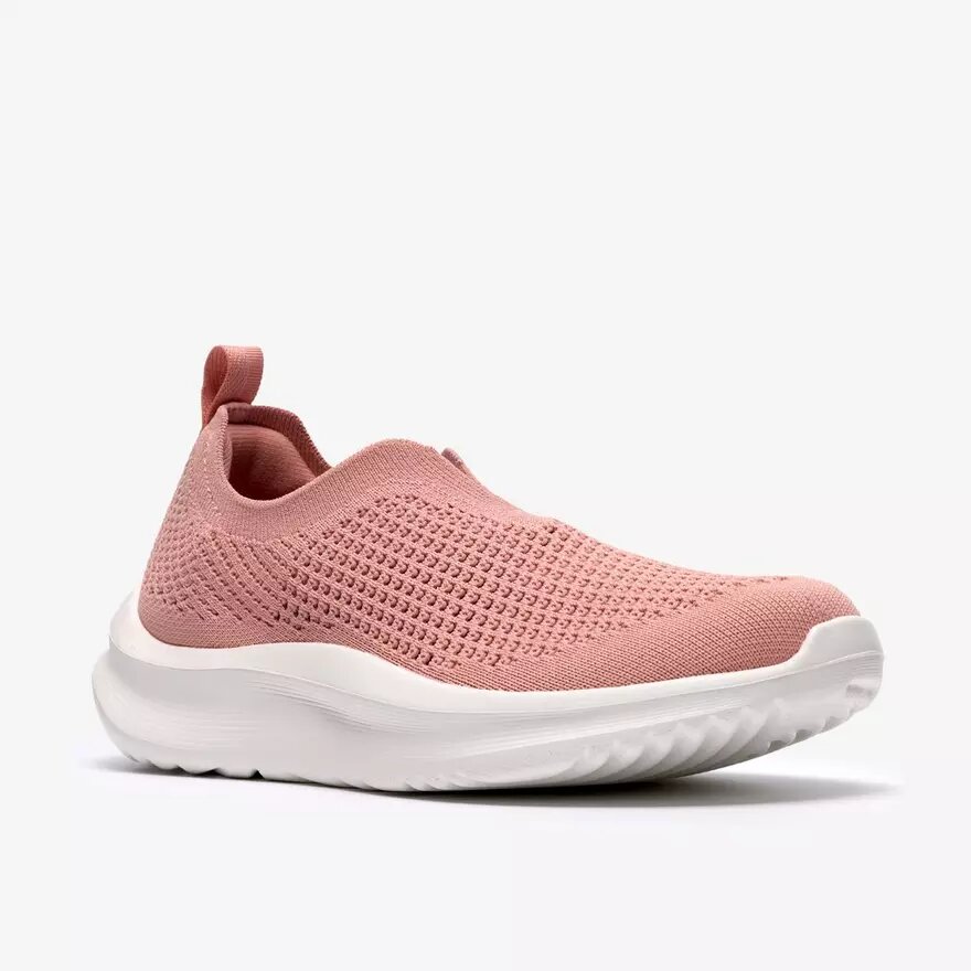 Sneakers da donna Solevana in maglia rosa polveroso Sneakers da donna Solevana in maglia rosa polveroso