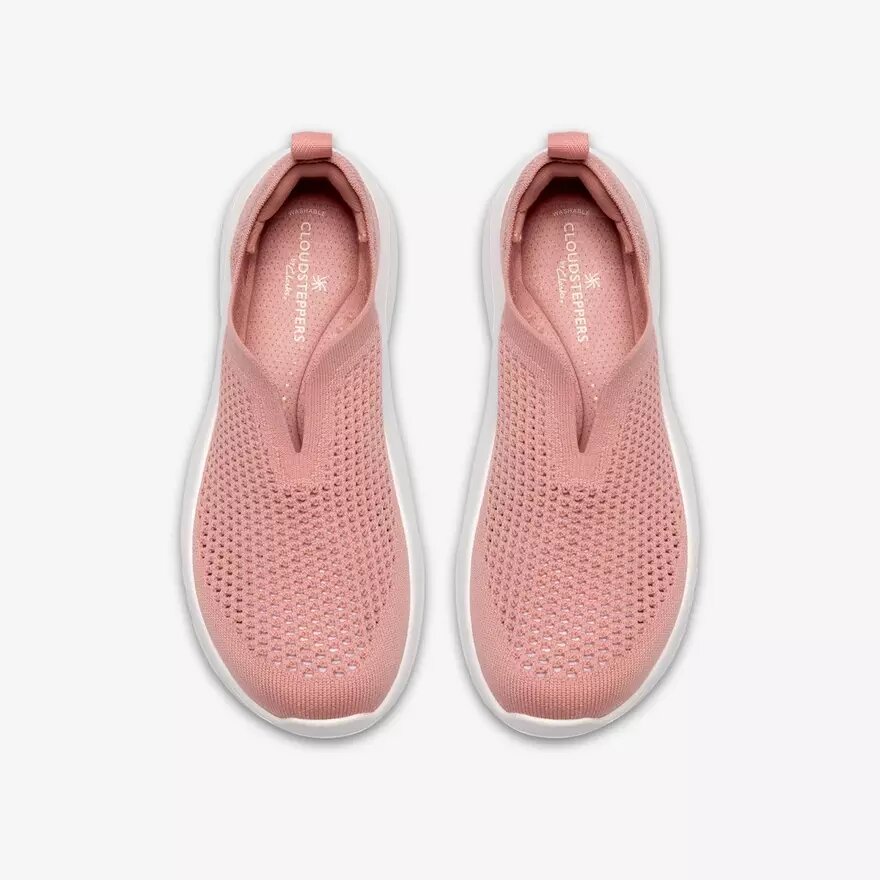 Sneakers da donna Solevana in maglia rosa polveroso Sneakers da donna Solevana in maglia rosa polveroso