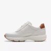 Sneakers da donna Tivoli Zip in pelle bianco sporco