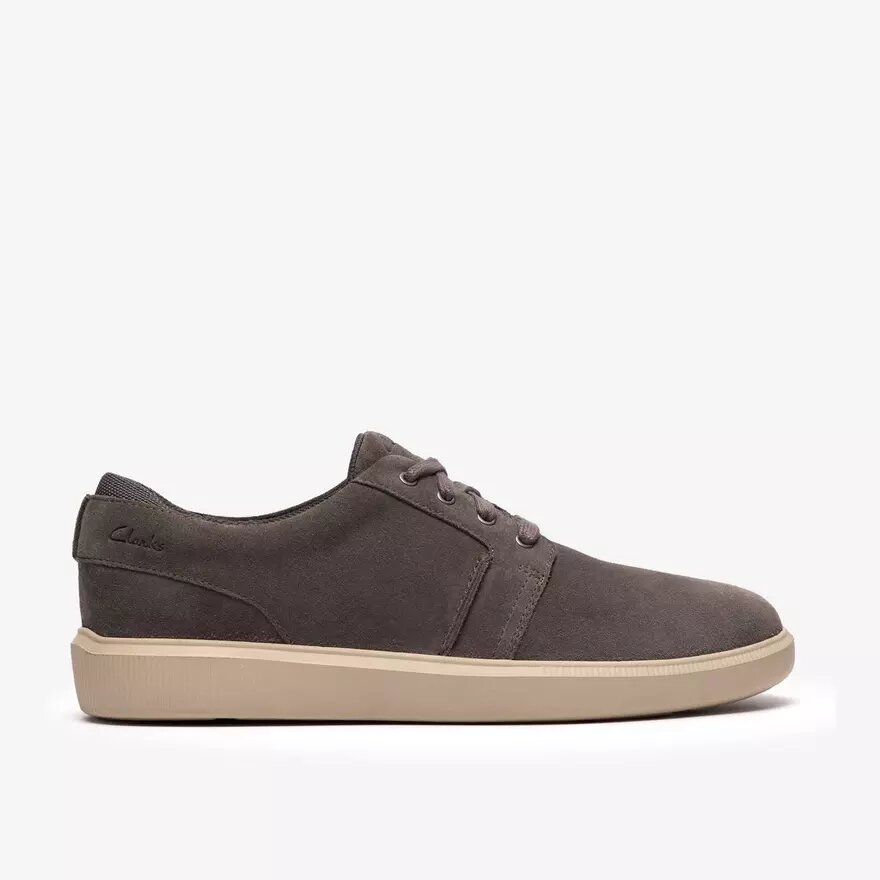 Sneakers da uomo Brodin Seam in pelle scamosciata grigia Sneakers da uomo Brodin Seam in pelle scamosciata grigia